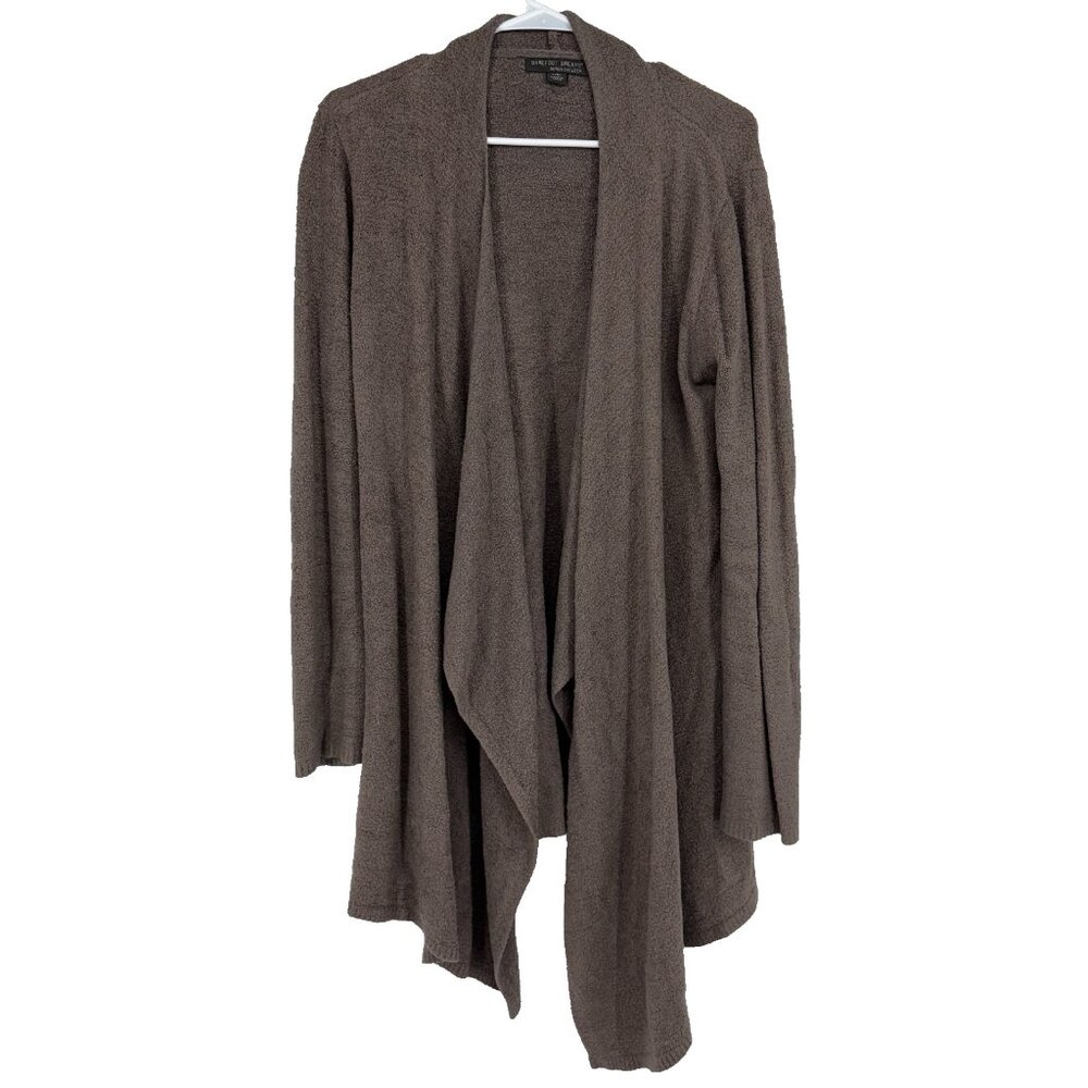 Barefoot Dreams Women L/XL CozyChic Lite Island Wrap Cardigan Sweater Soft Drape